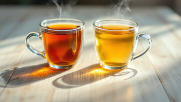 Comparison Of Strongly Brewed And Mildly Brewed Tea