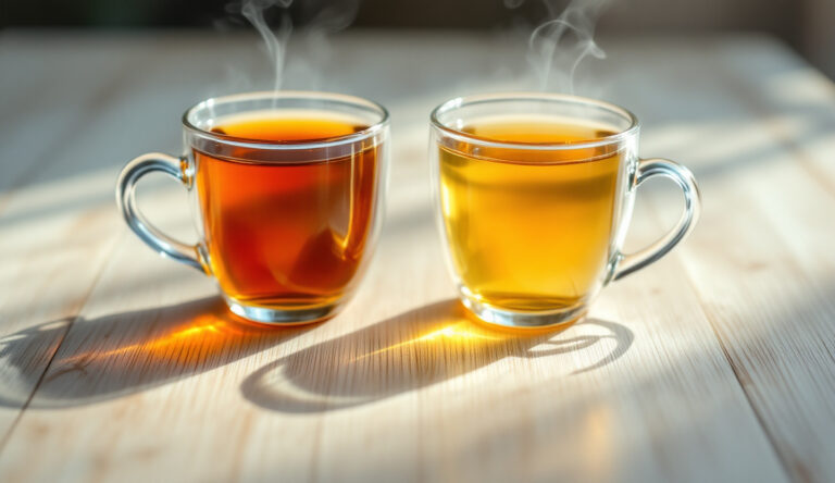 Comparison Of Strongly Brewed And Mildly Brewed Tea