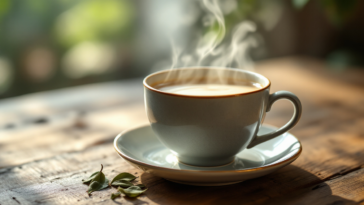 Milky Oolong Tea In Morning Light