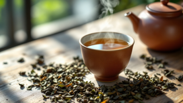 Oolong Tea With Vintage Teapot