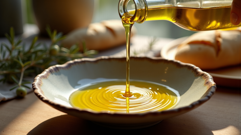 Pouring Olive Oil