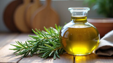 Preparing Rosemary Infused Olive Oil