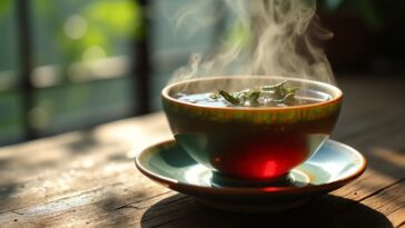 Tieguanyin Tea In Natural Sunlight